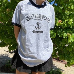 hollywood beach oversized tee